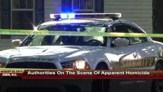 August 26, 2013 - Eden, NC Homicide Investigation Underway Hwy 87 and Vintage Road