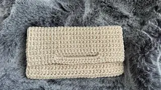 Crochet Bag - Complete Tutorial  - Hand Bag - DY - Clutch - Bolsa de mão, Bolsa de Crochê fácil