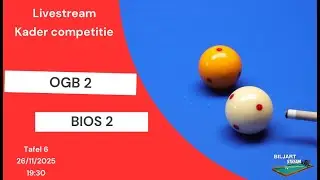 [T6] LIVE BILJARTEN:  OGB 2 vs BIOS 2 | Kadercompetitie Poule 2 | Wie Pakt de Cruciale Punten?