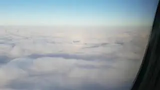 Vol KL 1224 Paris Amsterdam, course avec l'ombre de l'avion