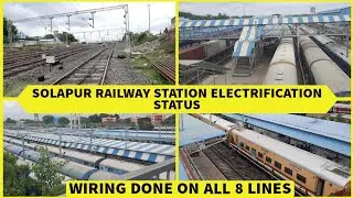 WIRING DONE AT SOLAPUR RAILWAY STATION | ALL LINES UNDER WIRES |  PUSHKAR KHAMITKAR