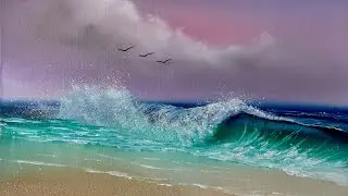 S4 Ep23 MNM -  Literally EVERY SINGLE STEP Seascape #OilPainting #Tutorial #PaintWithJosh #BobRoss