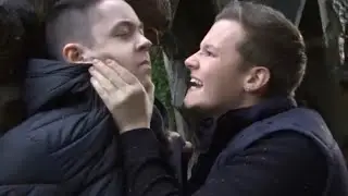 Robbie Roscoe grabs Finn O&rsquo;Connor  (9th January 2014) || Hollyoaks