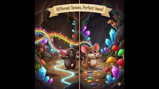 A MOLE WHO HEARS COLORS! The Most Magical Animal Friendship Story | Kids Shorts🤯 #cartoon #learning