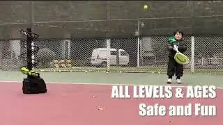 SCIFANTA Portable Tennis Ball Tosser(3.7lb) for Self-Play|Ball Launcher Beginners/Kids/Coaches/
