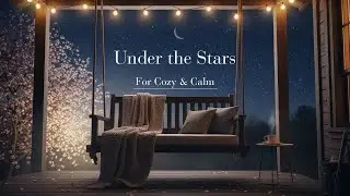 【Cozy BGM】LoFi Gentle Piano & Soft Guitar 🌙 | Healing Night Under the Stars for Sleep & Rest