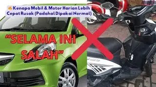 Kesalahan Perawatan Motor dan Mobil#otomotifharian  #tipsotomotif#mobilharian #motorharian
