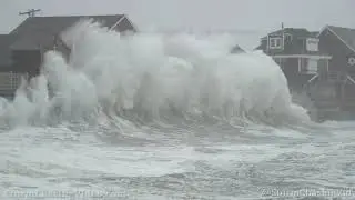 Massive Waves Slam Scituate, MA from the NorEaster  - 12/17/2020
