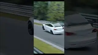 Tesla Model 3 takes flight! #Shorts