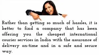 Get the Best Cheapest International courier services in India