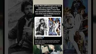 In Star Wars (1977) George Lucas took a pay cut in exchange for toy merchandising rights, a move