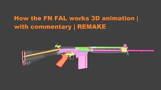 How the FN FAL works 3D animation | with commentary | REMAKE