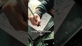 Enjoy the Process 👁️ Angel Sketches / #artshorts #tattoo #wipartwork #digitalart
