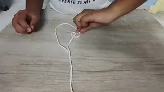 Fisherman's loop knot 🪢 made by Sanjai for this week's bring from home activity 