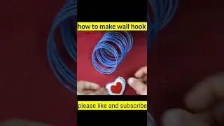 How to make  easy wall hook at home by using of some few waste materials #shorts