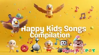 Fun Kids Songs Compilation 🎶 Animals, Food & Vehicles | Uncle BLEPOT