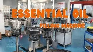 ESSENTIAL OIL FILLING, PLUGGING & CAPPING MONOBLOCK MACHINE | 10-30ML BOTTLE FILLING LINE