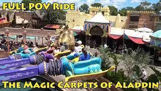 The Magic Carpets of Aladdin FULL POV Ride in Adventureland at the Magic Kingdom, Disney World