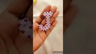 Beaded alphabet J ll Diy How to make a beaded alphabet letter J ll #youtubeshorts  #viralshorts  😍🔥