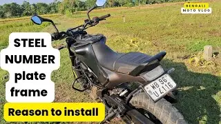 Bike Steel Number plate frame | Should You install it on Your Bike ?????