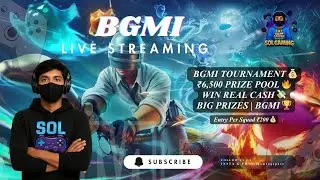 BGMI Live 🔥 Squad Matches| Tournament Update | Sunday ஒரே போராட்டம்😅 | SOL Gaming #solgaming #live