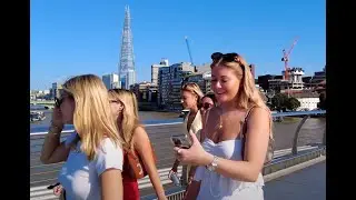 GW - Stunning St Pauls to Millennium Bridge to Shakespeare's Globe to Southwark to Shard London - 4K