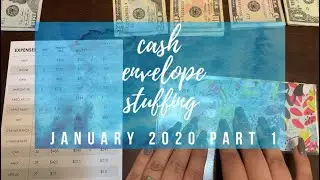 Cash Envelope Stuffing; January 2020 pt. 1 | Combined Incomes | BudgetWithBri