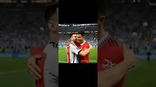 🦶 ⚽ Friendship & Rivalry match between Messi & Ronaldo #football #ronado #messi #shortsfeed