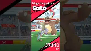 *СОЛО-рейд Мега Кангасхан с ✨️Мега Лукарио в Pokemon Go