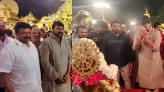 Megastar Chiranjeevi Visuals @ Ayyappa Swamy Padi Pooja | Manastars