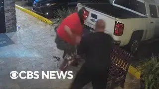 Security guards stop armed man wearing devil mask from entering Florida strip club