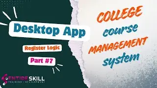 College Course Management System in Java Swing + MySQL Project | Register Page Logic | Entire Skill