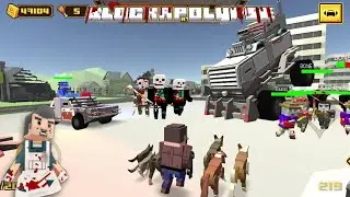 Confusing Bone Crusher to Move the Biggest Car for me in Blockapolypse Zombie Shooter