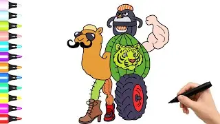Como Dibujar a Sigma Tob Tobi Tigrullini Trulala Traktorito Lololo Boy   Combinasion!