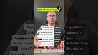 🚀 11 outils IA pour optimiser ton compte TikTok en un clin d'&oelig;il🤖  #IA #tiktok