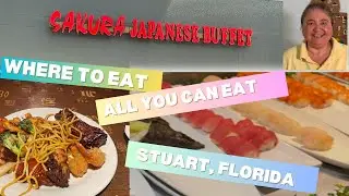 Sakura Japanese Buffet Food Review with RockinRobin 103 - Stuart Florida