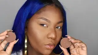 NEW Makeup Geek Contour Powders Demo & Review (Dark Skin)