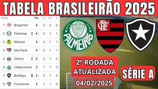 TABELA CLASSIFICAÇÃO DO BRASILEIRÃO 2026 - CAMPEONATO BRASILEIRO HOJE 2026 BRASILEIRÃO_04/02 SÉRIE A