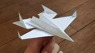 Как сложить бумажную струю, которая на самом деле летит | F-14 Tomcat