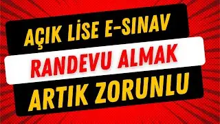 Açık Lise E Sınav Randevusu Nasıl Alınır?