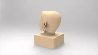 3D CAD model revolving head