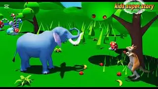 Elephant aur uska dost kangaroo #cartoon #story #urdu  #english  #dubbed 