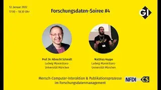 Forschungsdaten-Soiree #4: Mensch-Computer-Interaktion & Publikationsprozesse: Matthias Hoppe