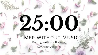 25 Min Silent Focus Timer | Cozy Background Ambience for Studying & Creative Flow