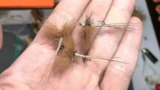 March Brown Boat Fly Tying Tutorial - Sail Boat Fly - Wulff Style Dry Fly