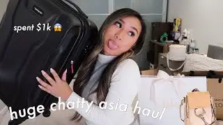 HUGE CHATTY ASIA HAUL | chloe mini faye unboxing, cashmere, skincare, & snacks
