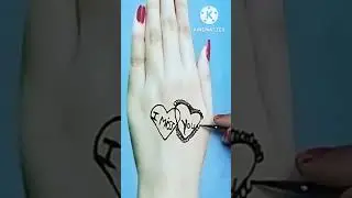 ❤️ I miss you tattoo mehndi design।#  short ... 💓💓💓