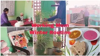 Working Mom Winter Routine With Two Kids/Winter Break/Winter Lunch Idea/Hindi Vlog @OrangeeBulbule 