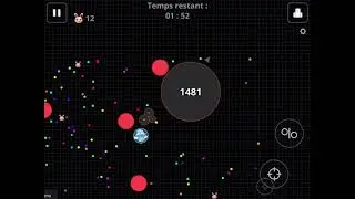 First game on Agar.io + macro