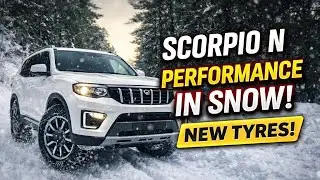 Scorpio performing in snow ❄️| New tyres performance | Got new shoes for my SUV | Big Daddy|